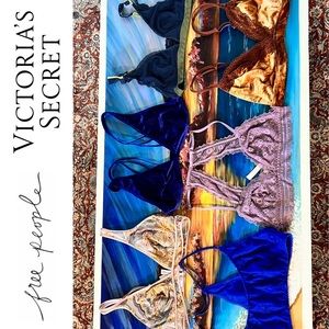 FREE PEOPLE & VICTORIAS SECRET bralette bundle - 8 total!